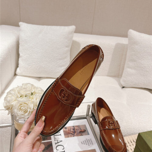 High Quality Luxury Gucci British Style Loafers – Style 50003 product detail