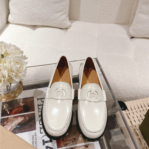 High Quality Luxury Gucci British Style Loafers – Style 46611 product detail