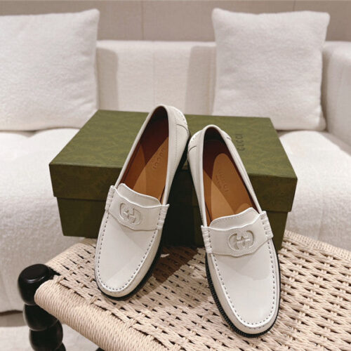High Quality Luxury Gucci British Style Loafers – Style 46611 product detail