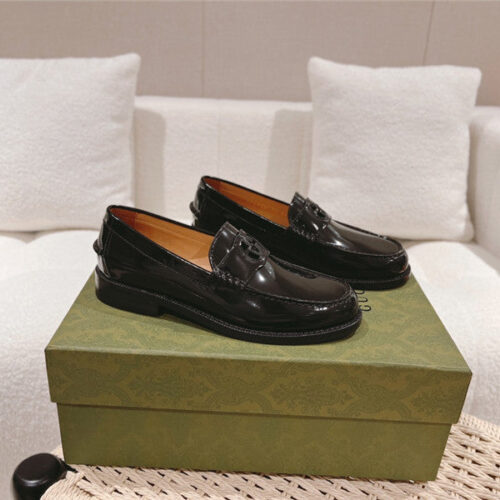 High Quality Luxury Gucci British Style Loafers – Style 77683