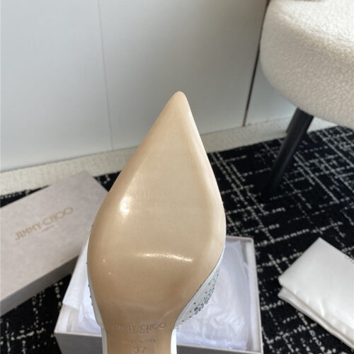 High Quality Luxury Jimmy Choo Square Buckle Drill Point Half Drag – Style 32151 product detail