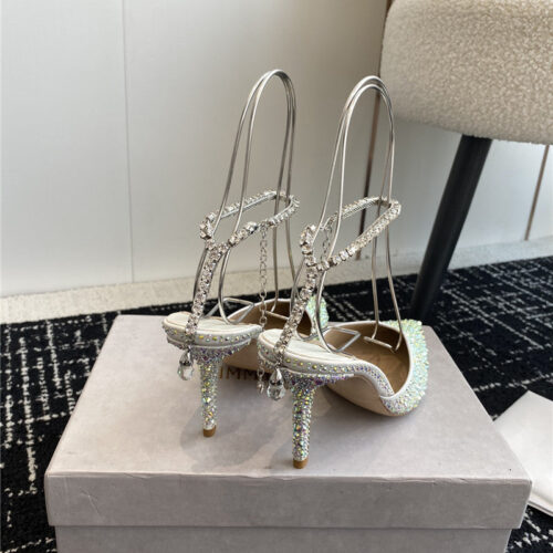 High Quality Luxury Jimmy Choo Square Buckle Drill Point Half Drag – Style 26999 product detail