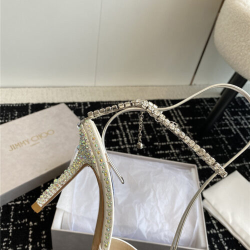 High Quality Luxury Jimmy Choo Square Buckle Drill Point Half Drag – Style 26999 product detail