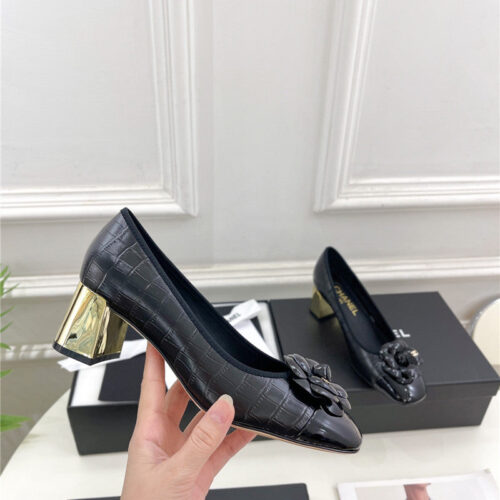 High Quality Luxury Chanel Catwalk Style Camellia Shoes alternate view