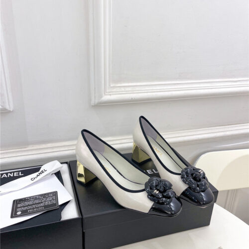 High Quality Luxury Chanel Catwalk Style Camellia Shoes – Style 95526 product detail