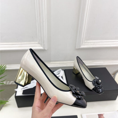 High Quality Luxury Chanel Catwalk Style Camellia Shoes – Style 95526 alternate view