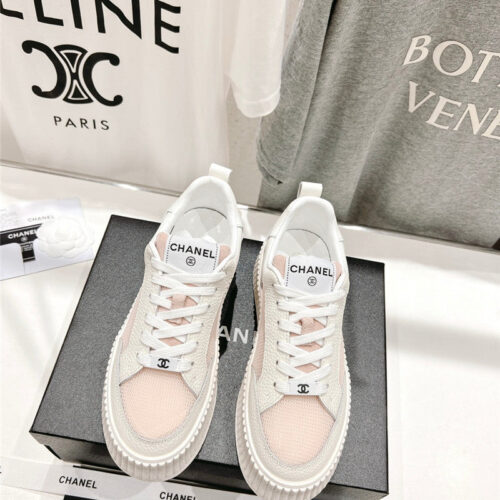 High Quality Luxury Chanel New Grid Fabric Casual Shoes product detail