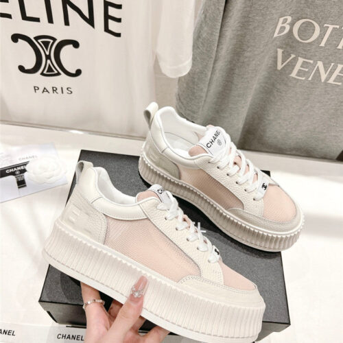 High Quality Luxury Chanel New Grid Fabric Casual Shoes product detail