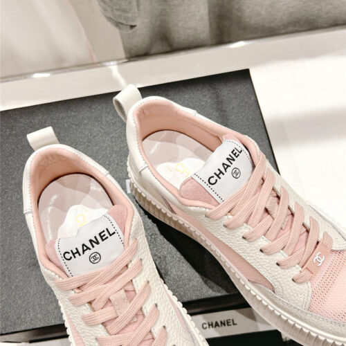 High Quality Luxury Chanel New Grid Fabric Casual Shoes – Style 12006 product detail