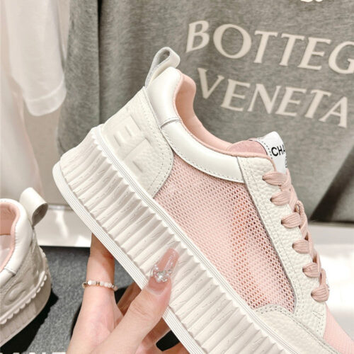 High Quality Luxury Chanel New Grid Fabric Casual Shoes – Style 12006 product detail