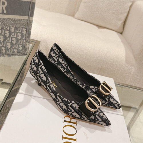High Quality Luxury Dior Early Spring New Cat Heel Shoes – Style 10374 alternate view