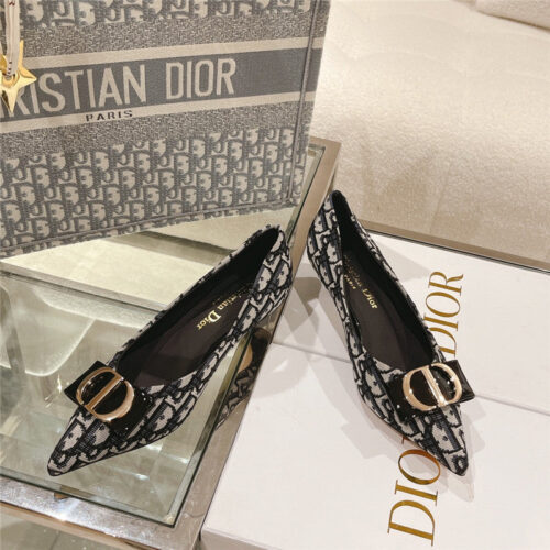 High Quality Luxury Dior Early Spring New Cat Heel Shoes – Style 10374 product detail