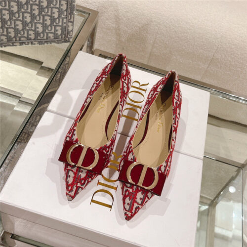 High Quality Luxury Dior Early Spring New Cat Heel Shoes – Style 06982 product detail