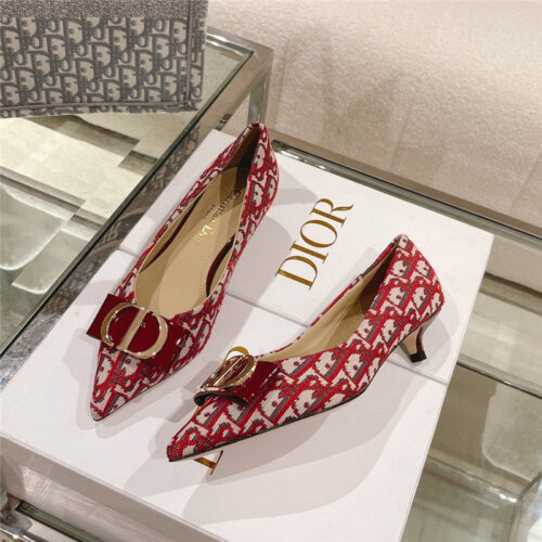 High Quality Luxury Dior Early Spring New Cat Heel Shoes – Style 06982 product detail
