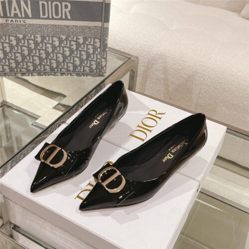 High Quality Luxury Dior Early Spring New Cat Heel Shoes – Style 38054