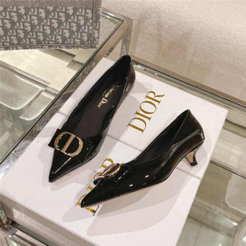 High Quality Luxury Dior Early Spring New Cat Heel Shoes – Style 38054 product detail