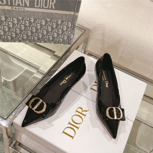 High Quality Luxury Dior Early Spring New Cat Heel Shoes – Style 38054 product detail