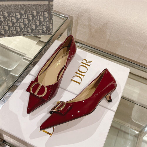 High Quality Luxury Dior Early Spring New Cat Heel Shoes – Style 01894 product detail