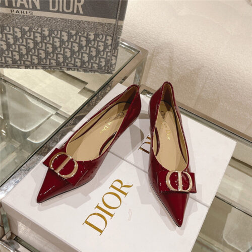 High Quality Luxury Dior Early Spring New Cat Heel Shoes – Style 01894 product detail