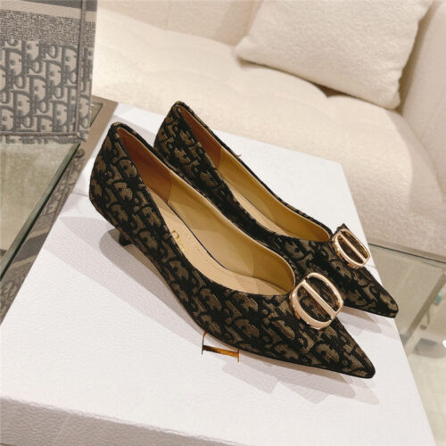 High Quality Luxury Dior Early Spring New Cat Heel Shoes – Style 29574 alternate view