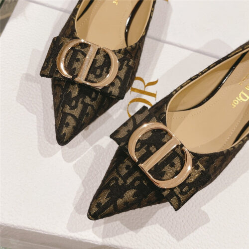 High Quality Luxury Dior Early Spring New Cat Heel Shoes – Style 29574 product detail