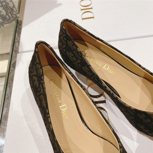 High Quality Luxury Dior Early Spring New Cat Heel Shoes – Style 29574 product detail