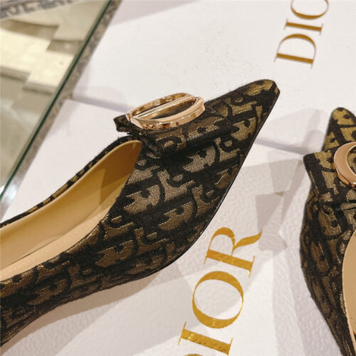High Quality Luxury Dior Early Spring New Cat Heel Shoes – Style 29574 product detail