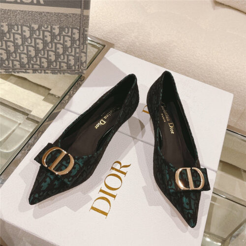 High Quality Luxury Dior Early Spring New Cat Heel Shoes – Style 93414 product detail