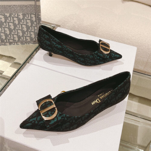 High Quality Luxury Dior Early Spring New Cat Heel Shoes – Style 93414 product detail