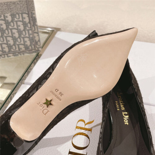 High Quality Luxury Dior Early Spring New Cat Heel Shoes product detail
