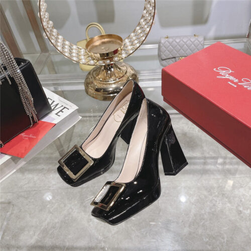 High Quality Luxury Roger Vivier Classic Buckle Pumps – Style 97108 product detail