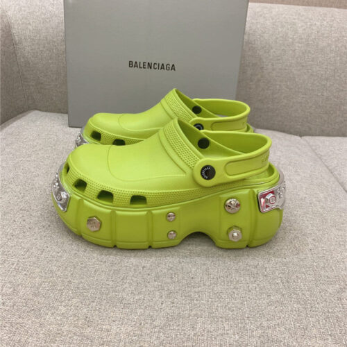 High Quality Luxury Balenciaga Platform Heeled Clogs – Style 36515 product detail