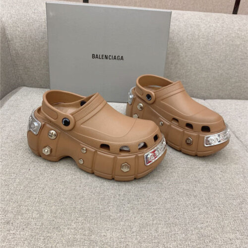 High Quality Luxury Balenciaga Platform Heeled Clogs – Style 00355