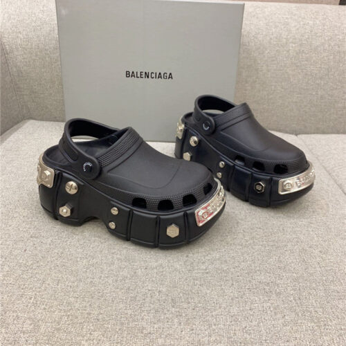 High Quality Luxury Balenciaga Platform Heeled Clogs