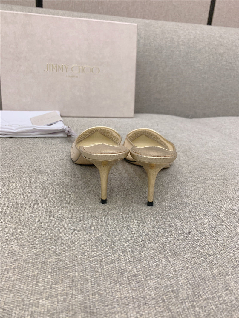 High Quality Luxury Jimmy Choo New Rhinestone Mesh Fairy Shoes Wedding Shoes – Style 76983 product detail