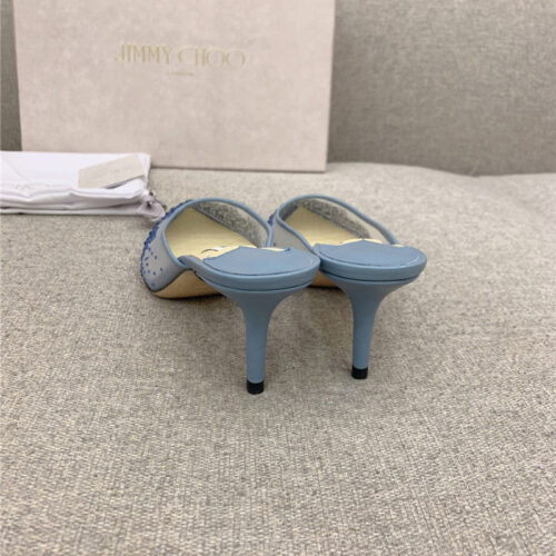 High Quality Luxury Jimmy Choo New Rhinestone Mesh Fairy Shoes Wedding Shoes – Style 08055 product detail