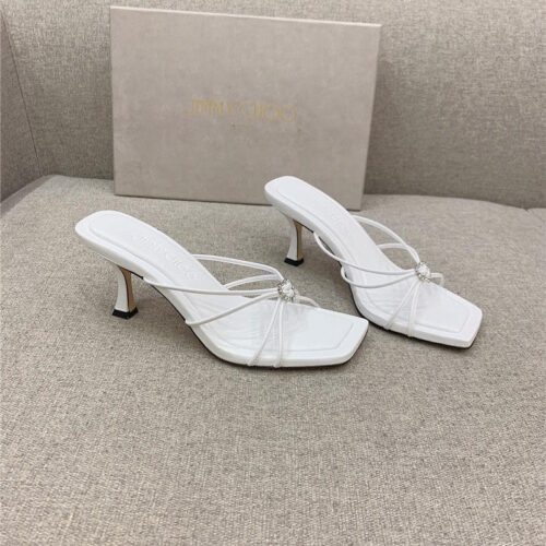 High Quality Luxury Jimmy Choo Heeled Slides