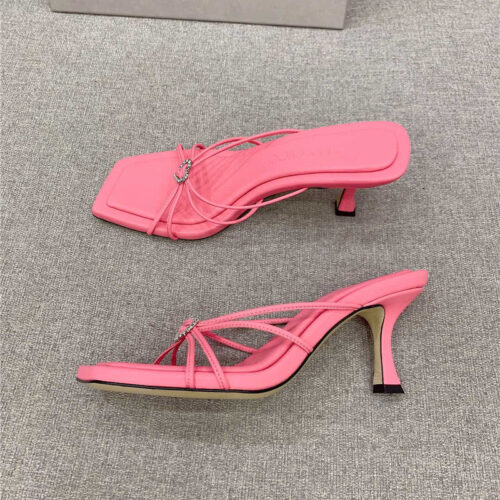 High Quality Luxury Jimmy Choo Heeled Slides – Style 05623 product detail