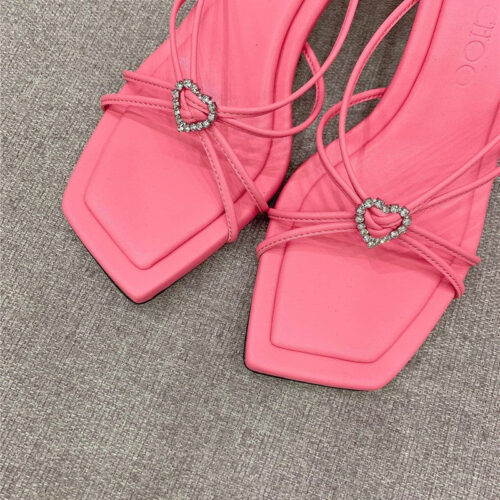 High Quality Luxury Jimmy Choo Heeled Slides – Style 05623 product detail