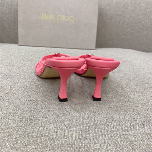 High Quality Luxury Jimmy Choo Heeled Slides – Style 05623 product detail
