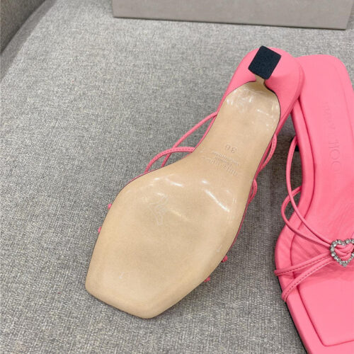 High Quality Luxury Jimmy Choo Heeled Slides – Style 05623 product detail