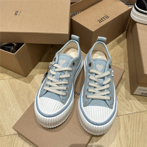 High Quality Luxury Amina Muaddi Denim Loafers – Style 24675 alternate view