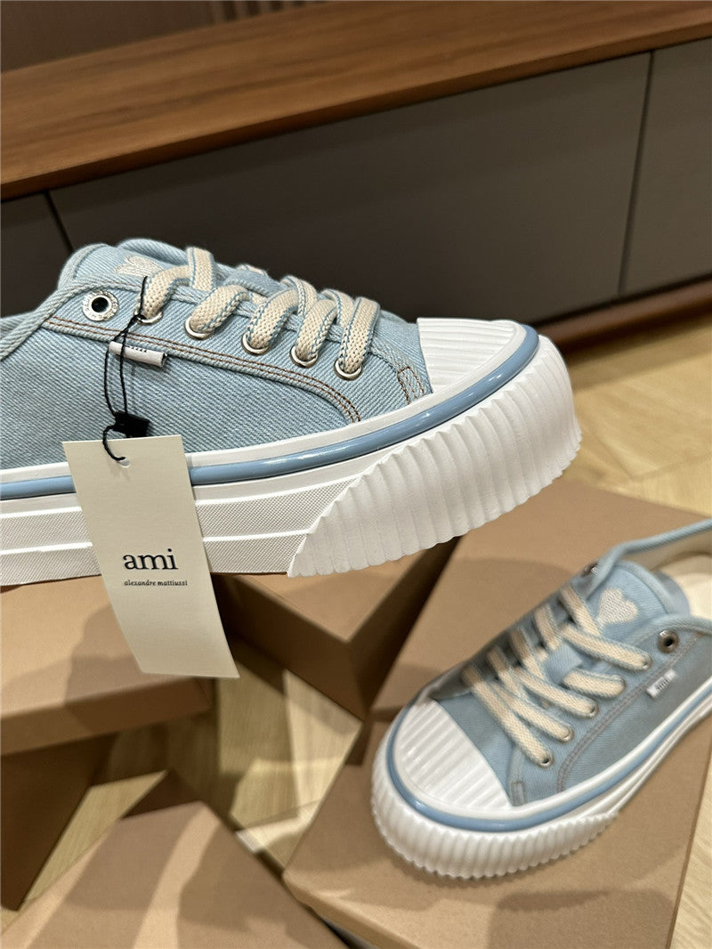 High Quality Luxury Amina Muaddi Denim Loafers – Style 24675 product detail