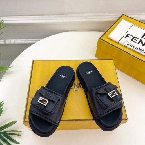 High Quality Luxury Fendi Pocket Casual Slippers – Style 29043 product detail