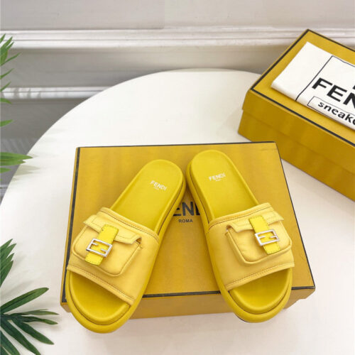 High Quality Luxury Fendi Pocket Casual Slippers – Style 44851 product detail