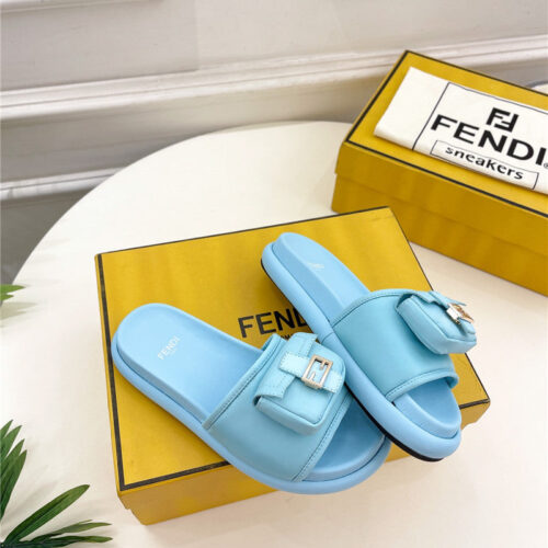 High Quality Luxury Fendi Pocket Casual Slippers – Style 98515 product detail