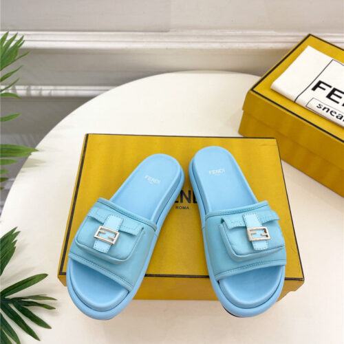 High Quality Luxury Fendi Pocket Casual Slippers – Style 98515 product detail