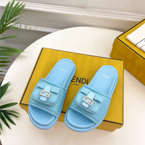 High Quality Luxury Fendi Pocket Casual Slippers – Style 98515 product detail