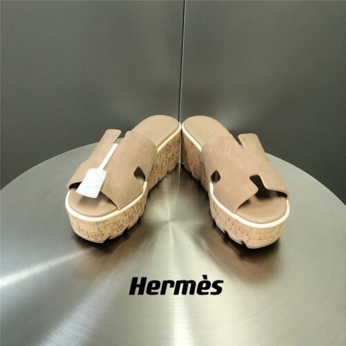 High Quality Luxury Hermes Platform Slippers – Ref Rh-14160 alternate view