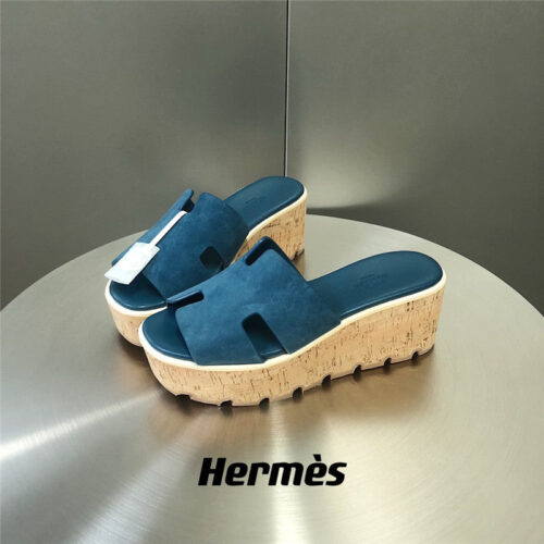 High Quality Luxury Hermes Platform Slippers – Style 31843
